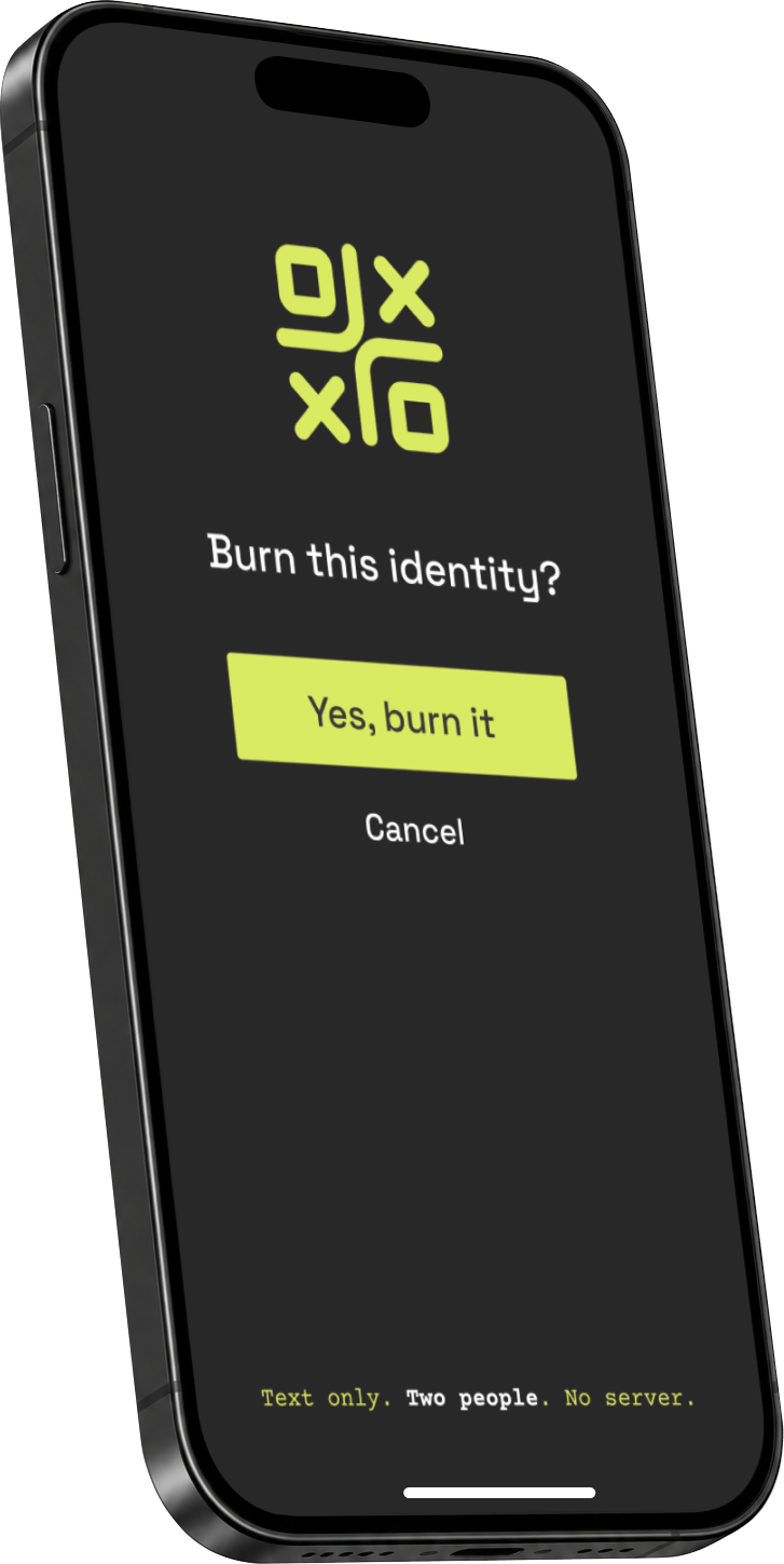 XOs app screen